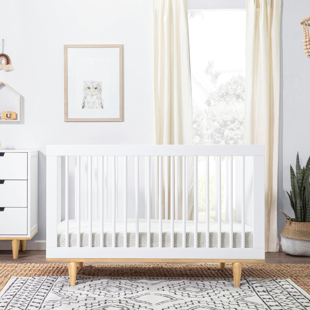 Marley 3-in-1 Convertible Crib daVinci Color: White/Natural