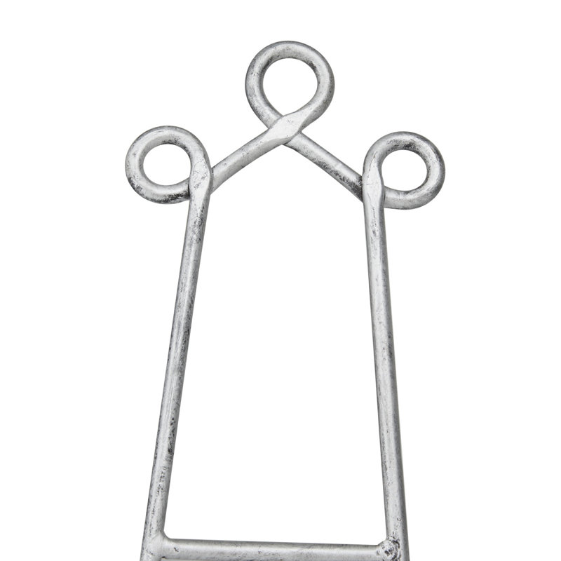 Chevalet Ilanah, H 14,3 po x l 5,9 po x P 9,85 po, gris