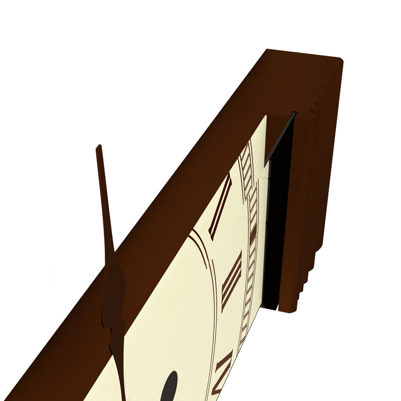 Fann Wood Wall Clock, Brown