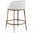 Ferro Hessle Linen Textured Performance Fabric Upholstered Counter Stool-748126243