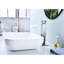 Robinet de salle de bain avec évacuation en cascade - Acier inoxydable, poignée simple, bonde escamotable, commande de poignée de baignoire en nickel brossé terni, antirouille,-121598685