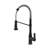 Contemporary Commercial-Style 2-Function Single-Handle Pull-Down Kitchen Faucet with LED Base-103691037