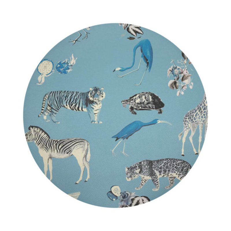 Exotix Natural Vegan Leather Round Coasters, Stamford