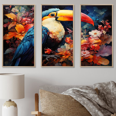 Tropical Toucan Portrait I - Toucan Animal Wall Art