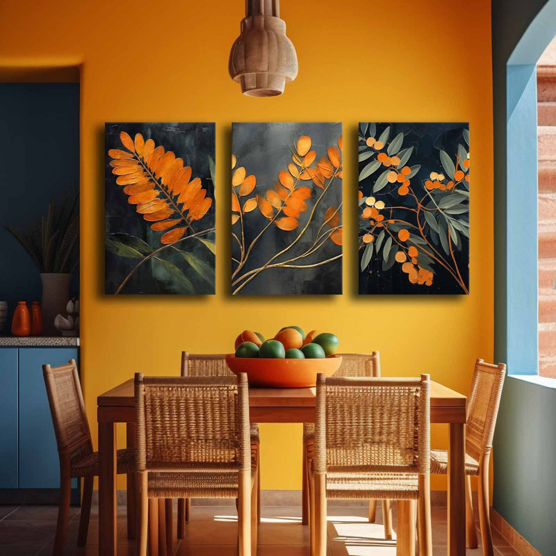 Peinture décorative sur toile (3 pièces)