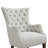 Fauteuil d'appoint à oreilles capitonné Hannah-530619750
