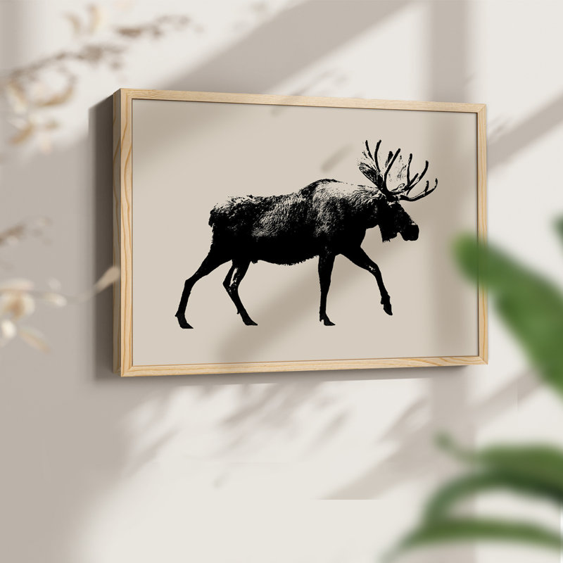 Wild Ambler I - Reproduction encadrée - Restickable, H 8 po x l 10 po, Naturel