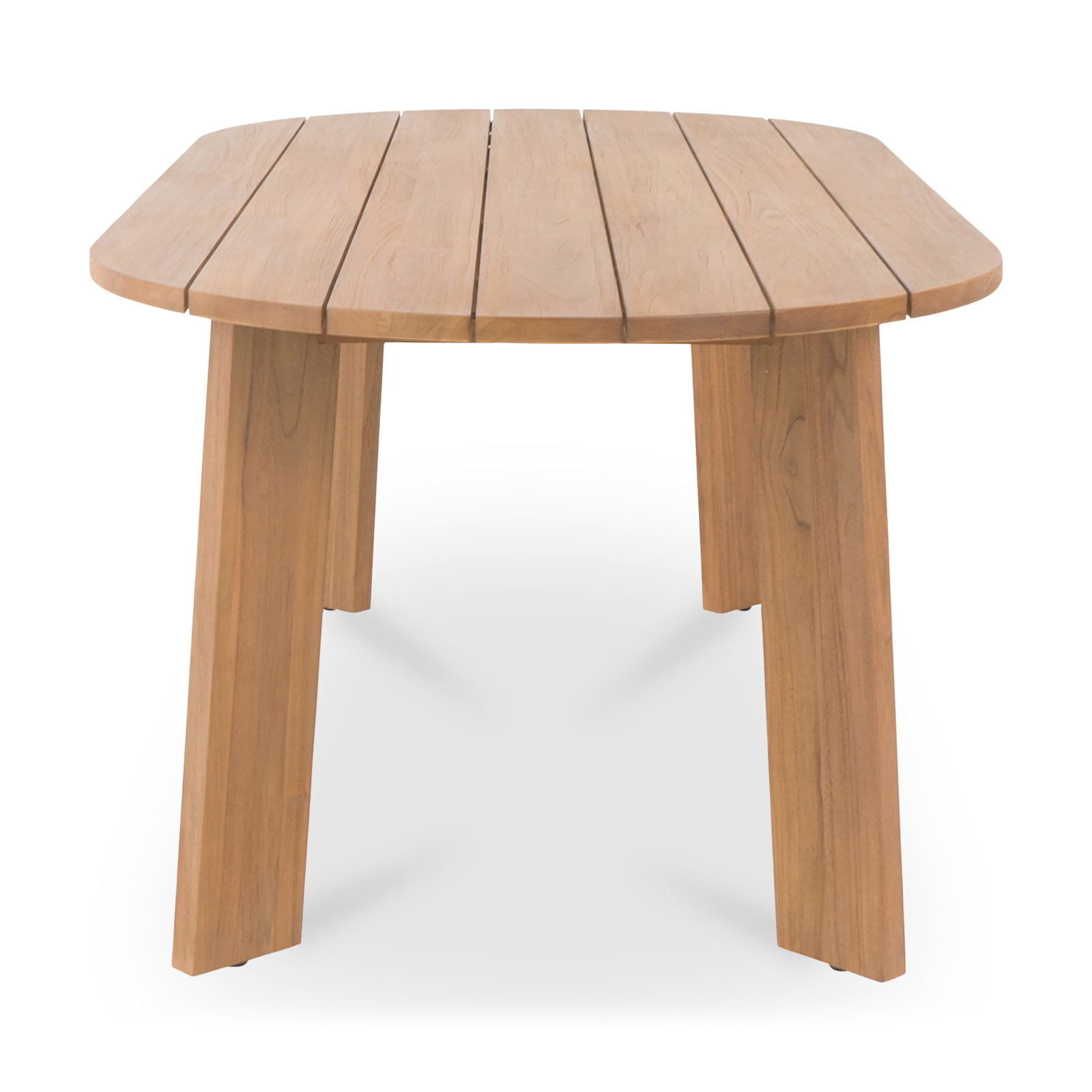 Pernelle 84" Teak Patio Dining Table, Natural