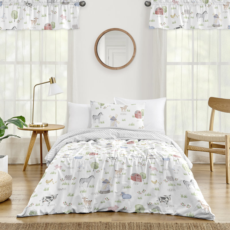 Farm Animals Twin Comforter Set by Sweet Jojo Designs