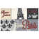 Tapis gris / rouge Daejha