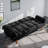 Linen-Upholstered Folding Sofa, Adjustable Recliner-Style Sofa Bed, Suitable For Living Rooms, Apartments, Or Offices-1129783750