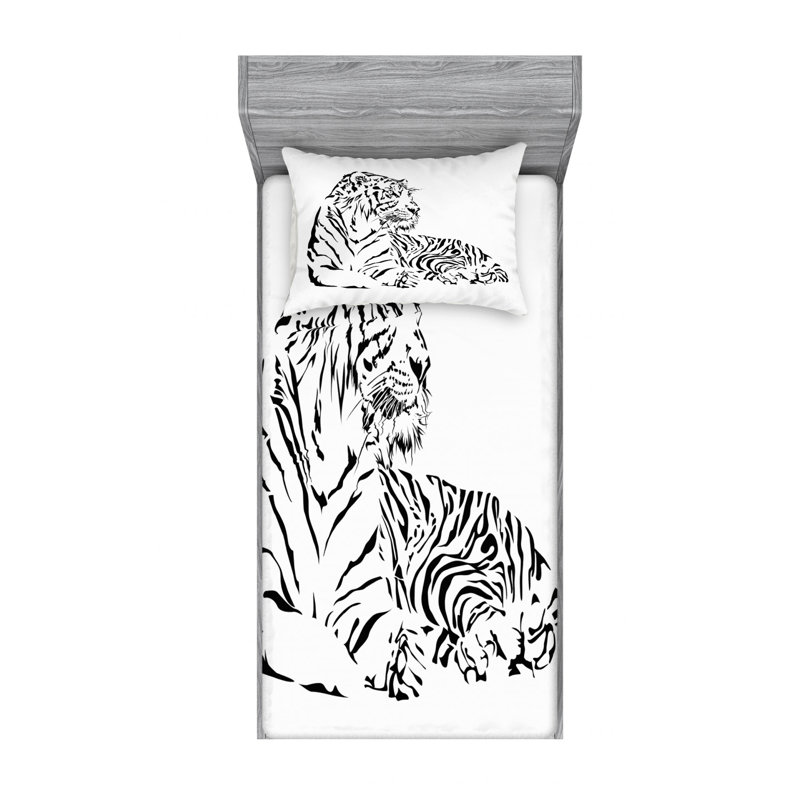 Microfiber Sheet Set, Twin XL Sheet Set with Fitted Sheet