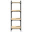 Abdulbasit 120cm H x 30cm W Metal Standard Bookcase-1475694874-1475694872