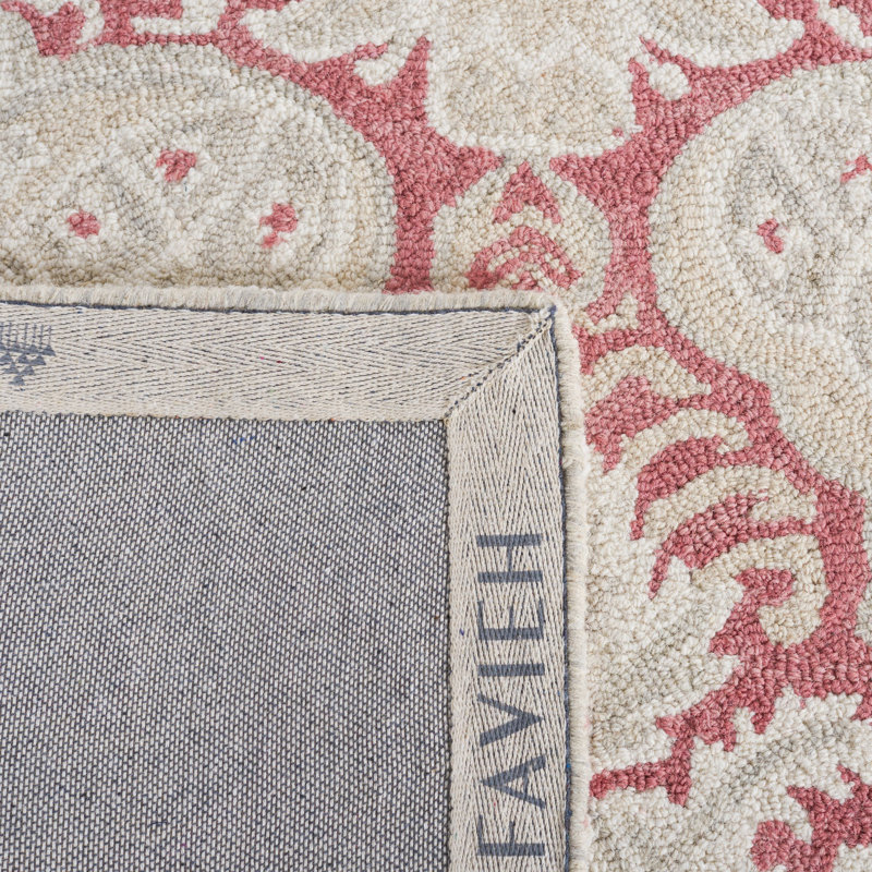 Hippocrates Hand Tufted Wool And Cotton With Latex Ikat Rug, Rectangle 9' x 12'