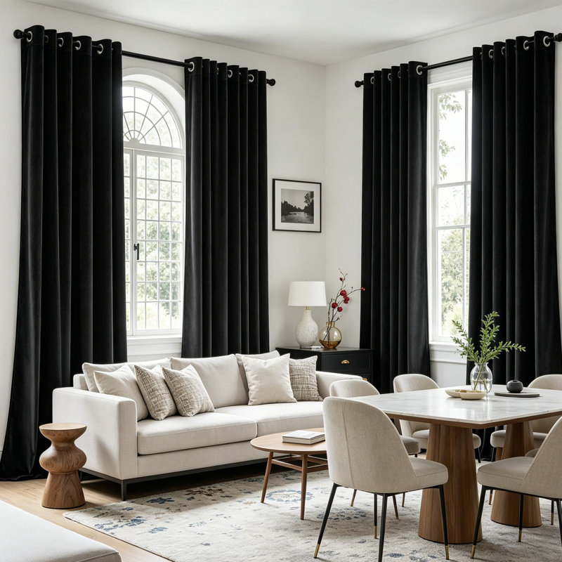 Velvet Room Darkening Curtain