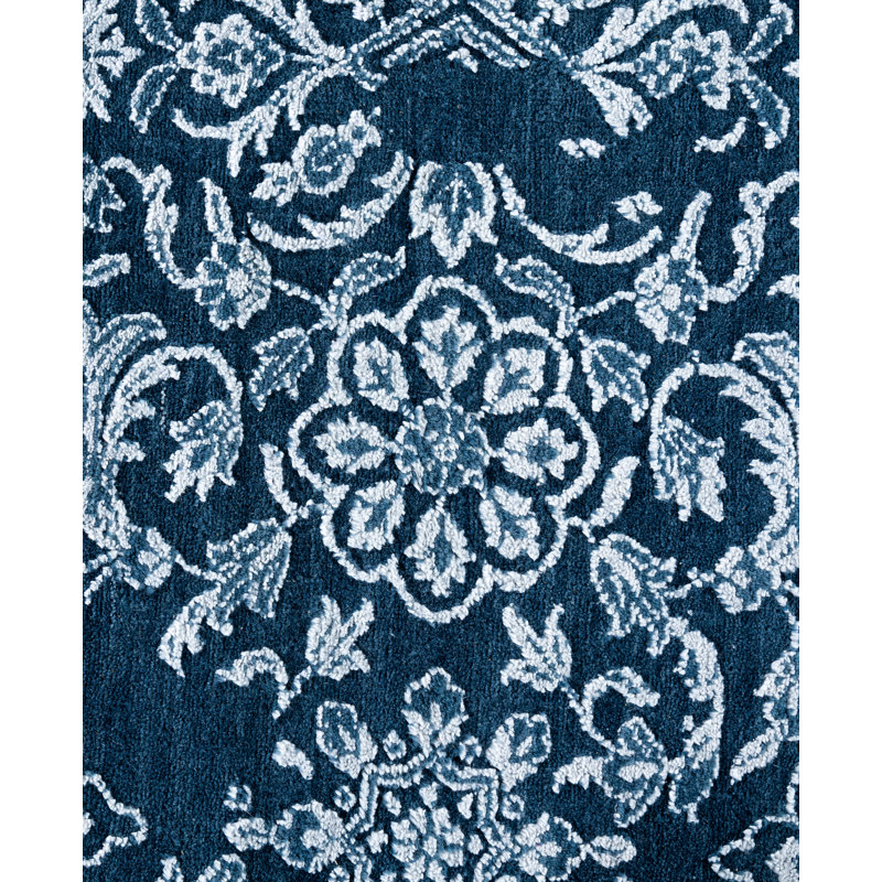 Overdyed One-of-a-Kind 8' 0" X 9' 10" Hand Knotted Area Rug