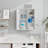  24 in. W x 7 in. D x 28 in. H Wall Bathroom Cabinet Over the Toilet Storage-875019981