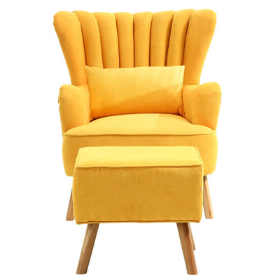 Sofa with cushion footstool