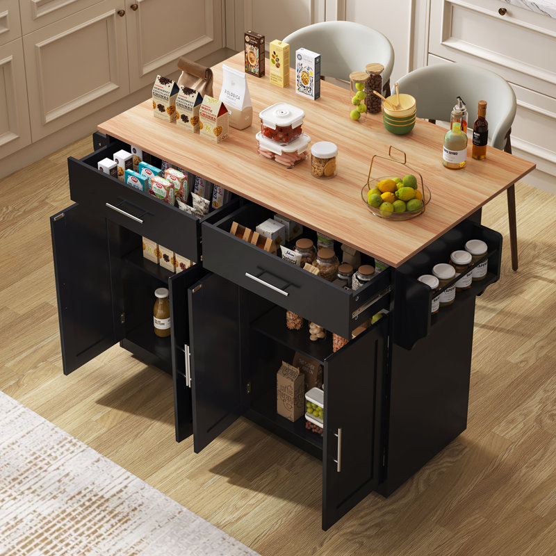Kitchen Island, Black