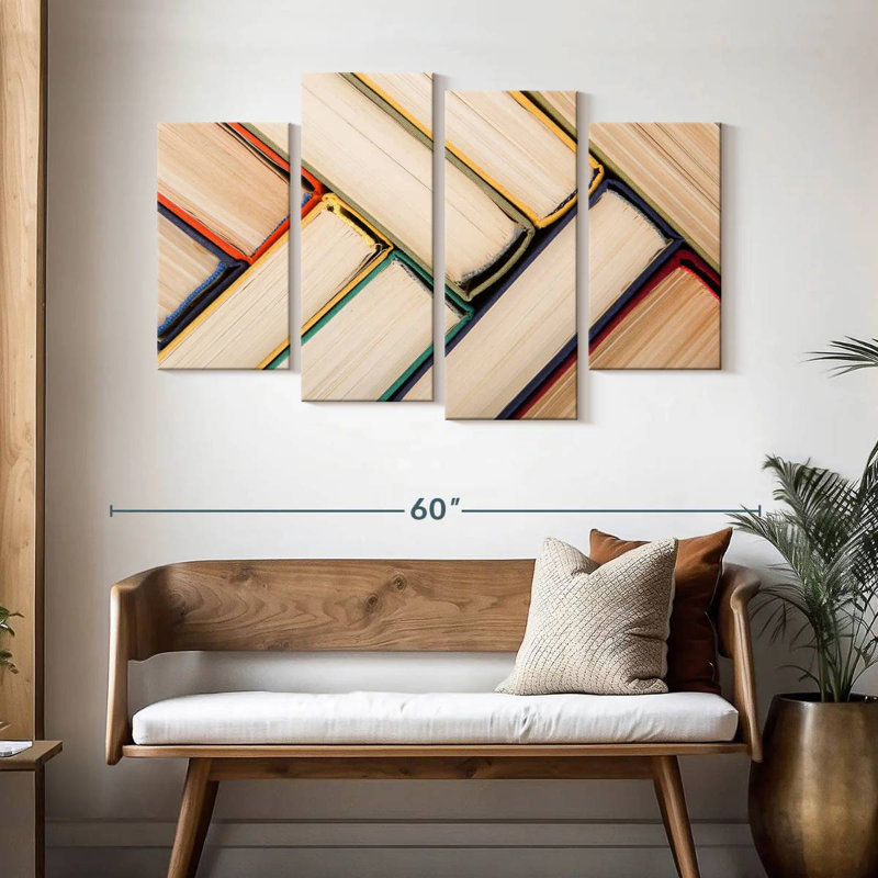 Kerner Books Arrangement, 32" H x 52" W