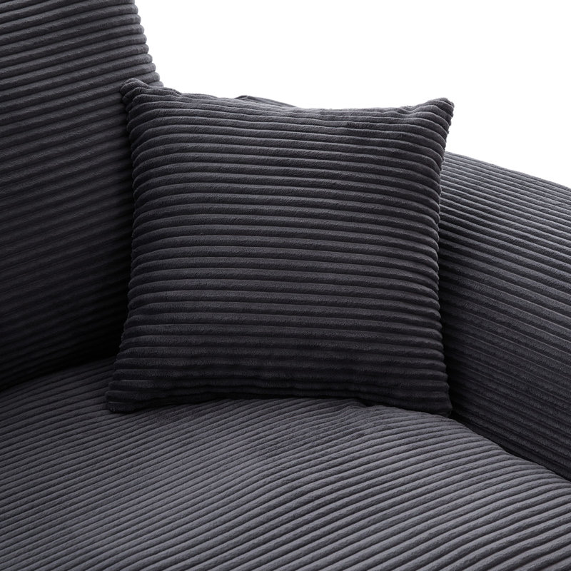 Modulaire 2 places avec canapé-lit, housses de coussin confortables et amovibles, mousse haute, canapé moderne au design ergonomique, flexible, installation rapide