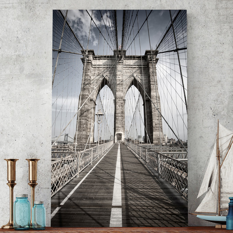 « brooklyn bridge vi », reproduction de photo sur toile enroulée, H 60 po x l 36 po x P 1,5 po