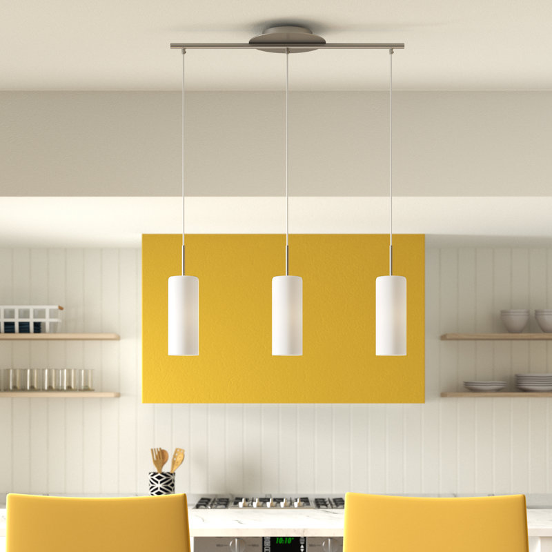 Ardilla 3 - Light Satin Nickel Kitchen Island Pendant