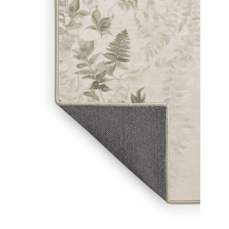 Tapis beige soyeux et moelleux, Rectangle 2 pi x 3 pi