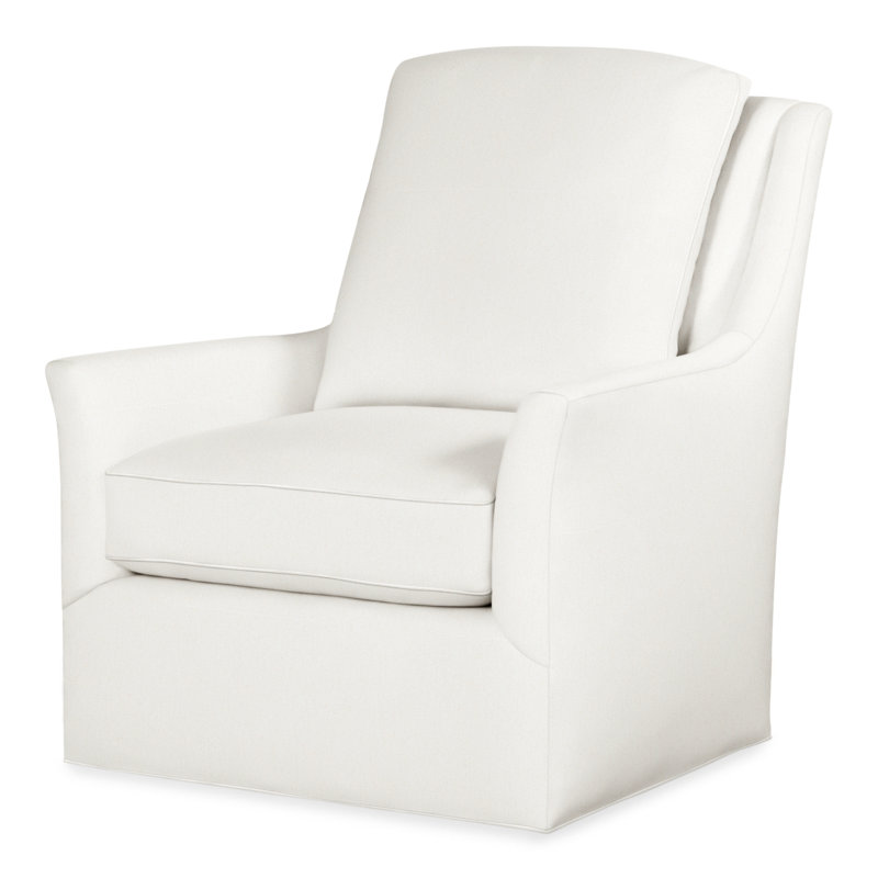 Tori Swivel Armchair, Perigold Improve White