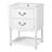 24" French Country Bathroom Vanity with Ceramic Sink, Two Soft-Close Drawers, Open Shelf & Turned Legs-663462966