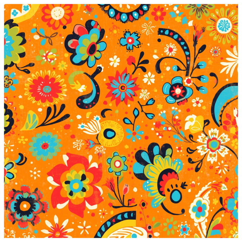 Tapis de bain Floral, 24in W x 17in L