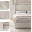Structure de lit plateforme tapissier avec quatre tiroirs de rangement-1354638809