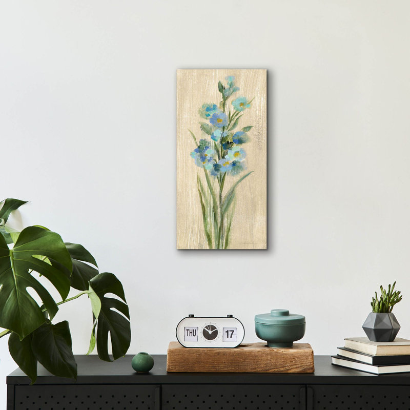 «Farm Flower IV» par Silvia Vassileva, art mural en verre acrylique, H 24 po x l 12 po