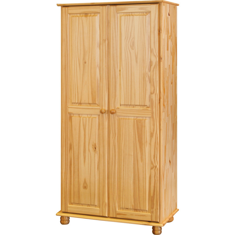 Ludovica 2 Door Solid Wood Wardrobe