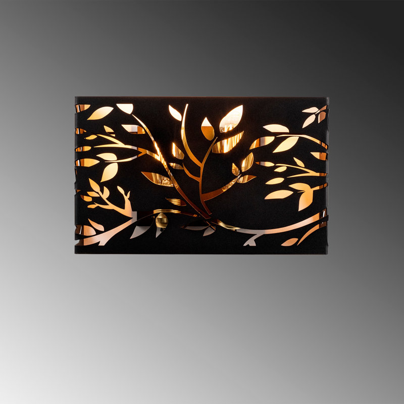 Flush Mounted Sconce, Black