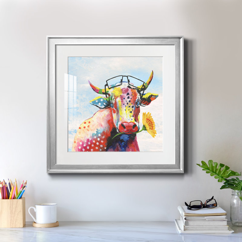 Cottage Grove I - peinture encadrée, H 22,5 po x l 22,5 po x P 1,5 po, Encadrement argenté
