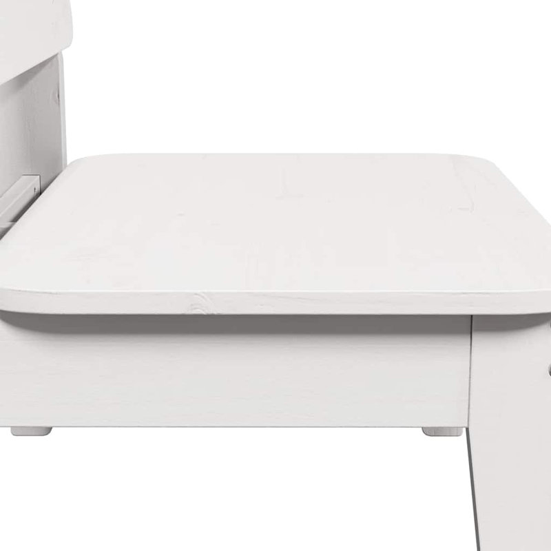 Garden Chair 60X52.5X72 Cm Wood Pine, White