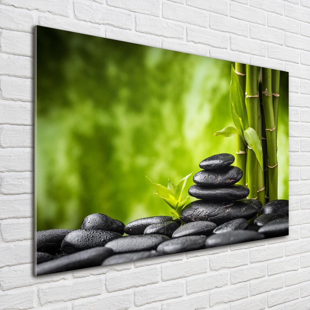 Zen Stones - No Frame Print on Glass