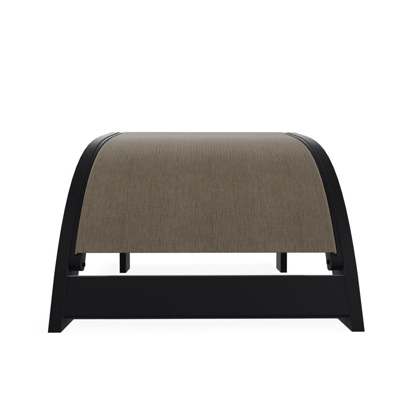 Repose-pieds Adirondack en polymère de qualité marine, Noir, Kora