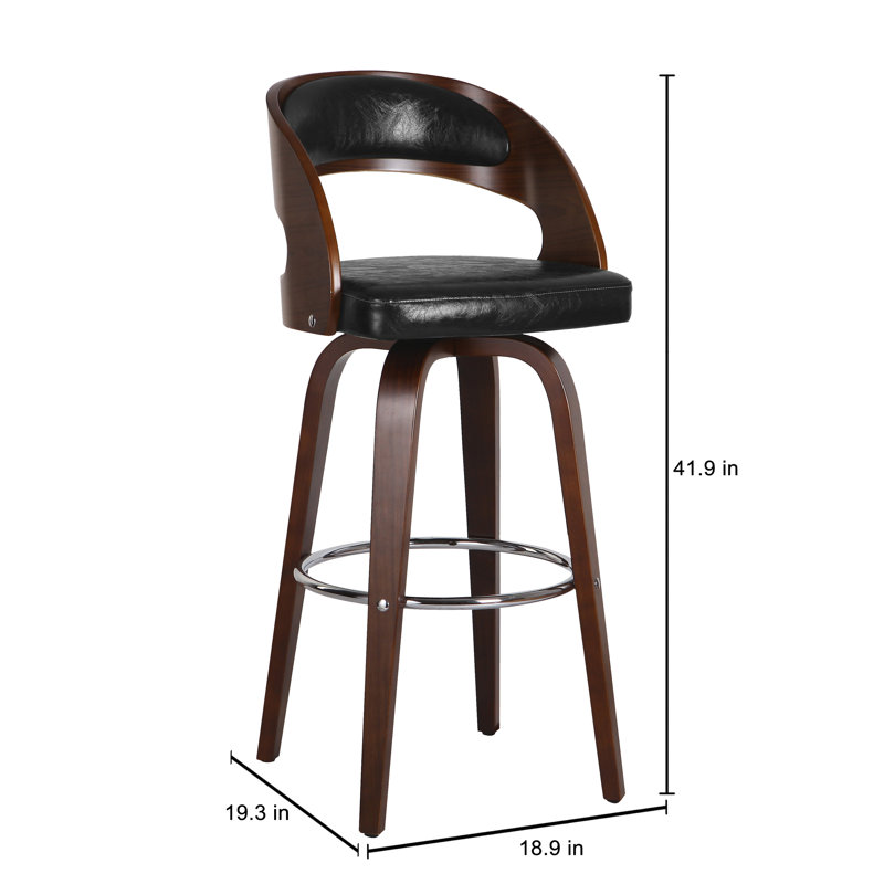 Tabouret tournant 31 "Tavistock, Noir