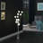 46" In 11-Light Acrylic Globe Aluminun Led Chrysanthe Silver Chrome Metal Floor Lamp-549563270