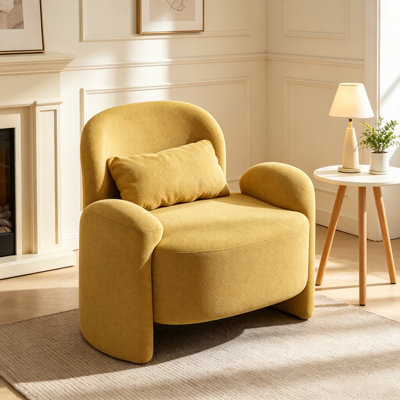 Fauteuil d'appoint moderne surdimensionné 37,2 po