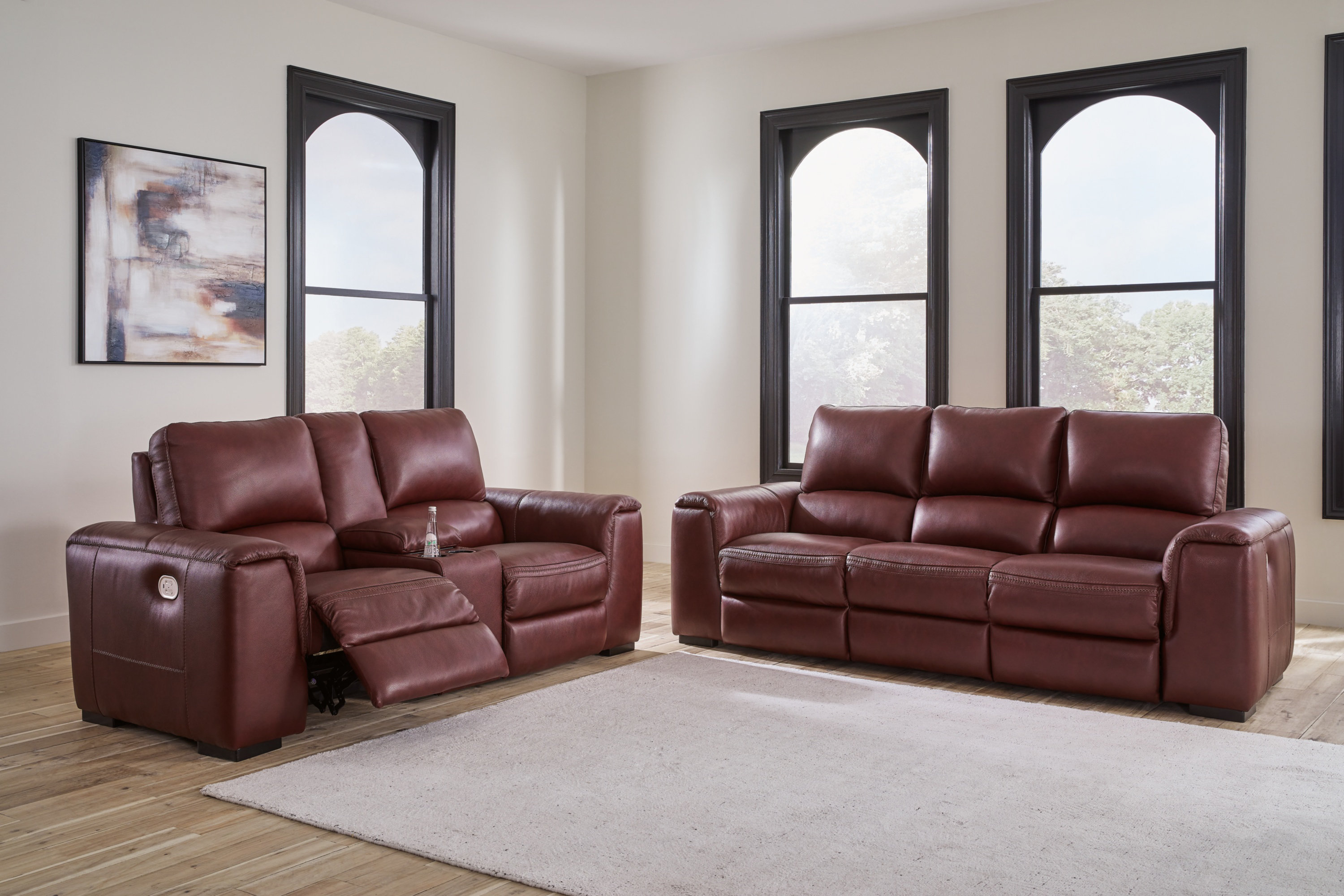 2 piece leather recliner set new arrivals