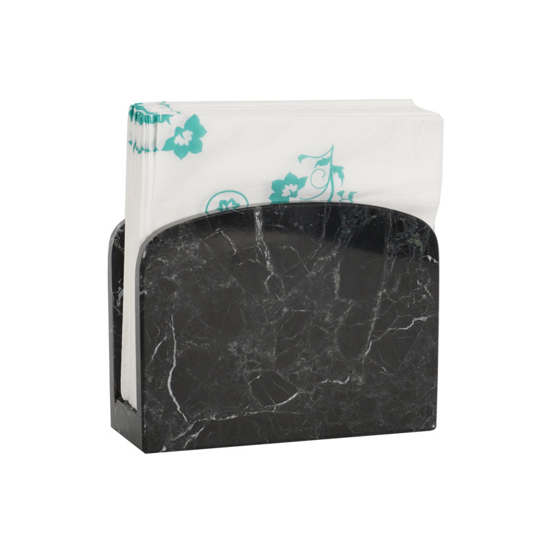 Porte-serviette fait à la main, Noir