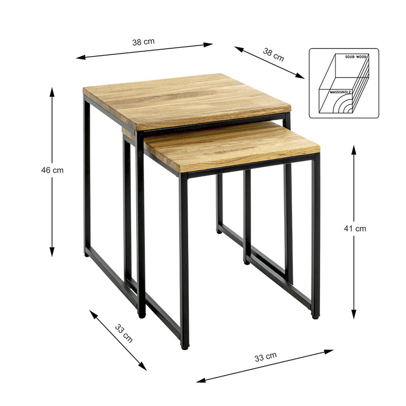 Cuomhouse Frame Nesting Tables
