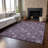 Premium Machine Washable Prisco Plum Rug-1289966957