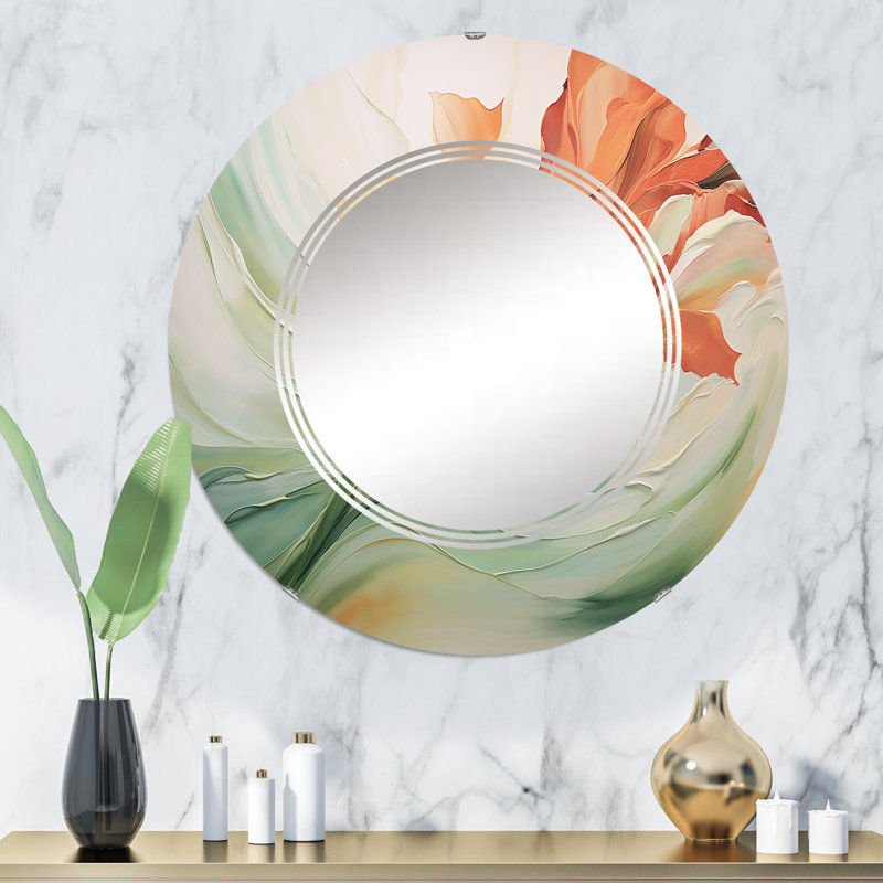 Callaham - Miroir mural moderne rond, 32 po x 32 po