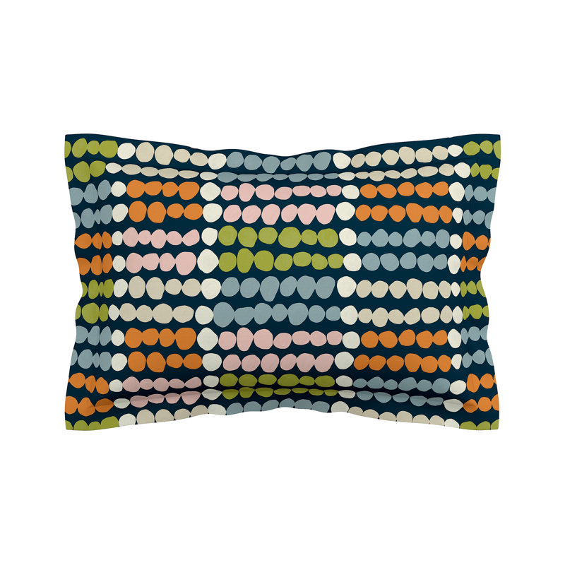 Polka Cotton Block Print [EU ONLY] Duvet Cover Set with Pillowcases Included, Single Duvet Cover + 1 Single Pillowcase