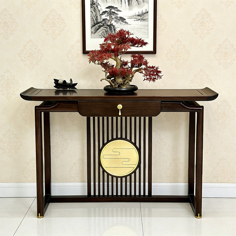Console élégante et traditionnelle, H 33,86 po x l 47,24 po x P 14,96 po