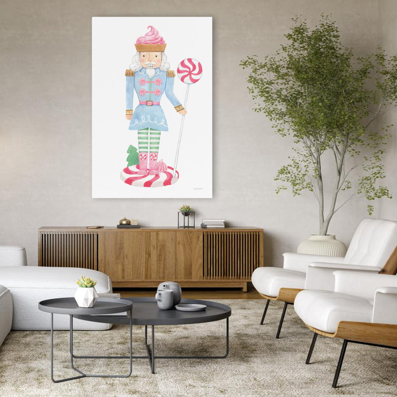 Casse-noisette Boulangerie IV, candie bleue contemporaine, H 48 po x l 32 po